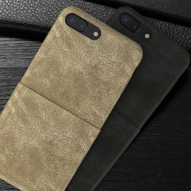dodocool PU Leather Phone Wallet Case Protective Shell with Credit Card Holder Slot for 5.5-inch iPhone 7 Plus Khaki