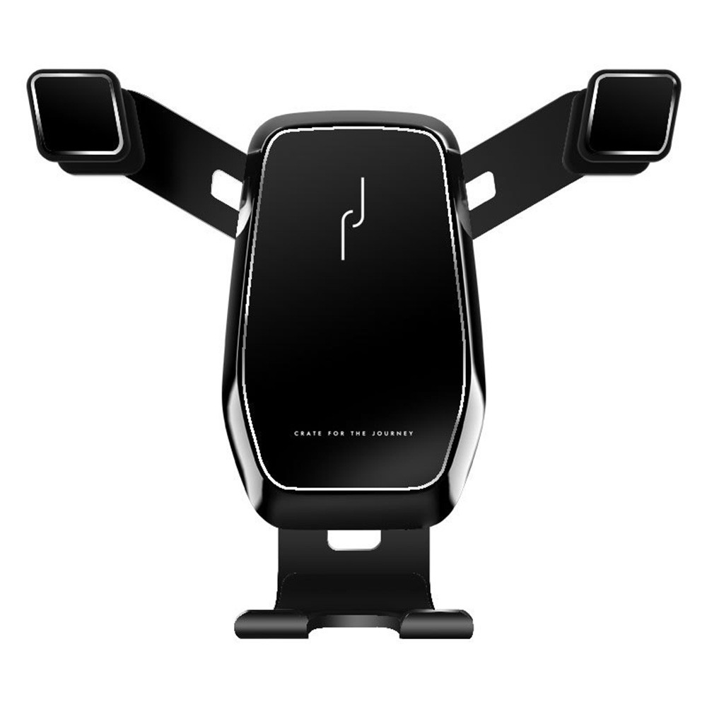 Horizontal Vertical Phone Holder for Car Bracket Car Air Vent Mount Universal Smart Phone Car Accessories Silence Phone Holder Black Metal Style
