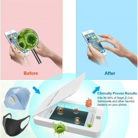 Anti-Virus UV Mask Sanitizer Cell Phone Sterilizer Aromatherapy Function Disinfector with USB Charging for iOS Android Mobile Phone Toothbrush Jewelry Watches Disinfection