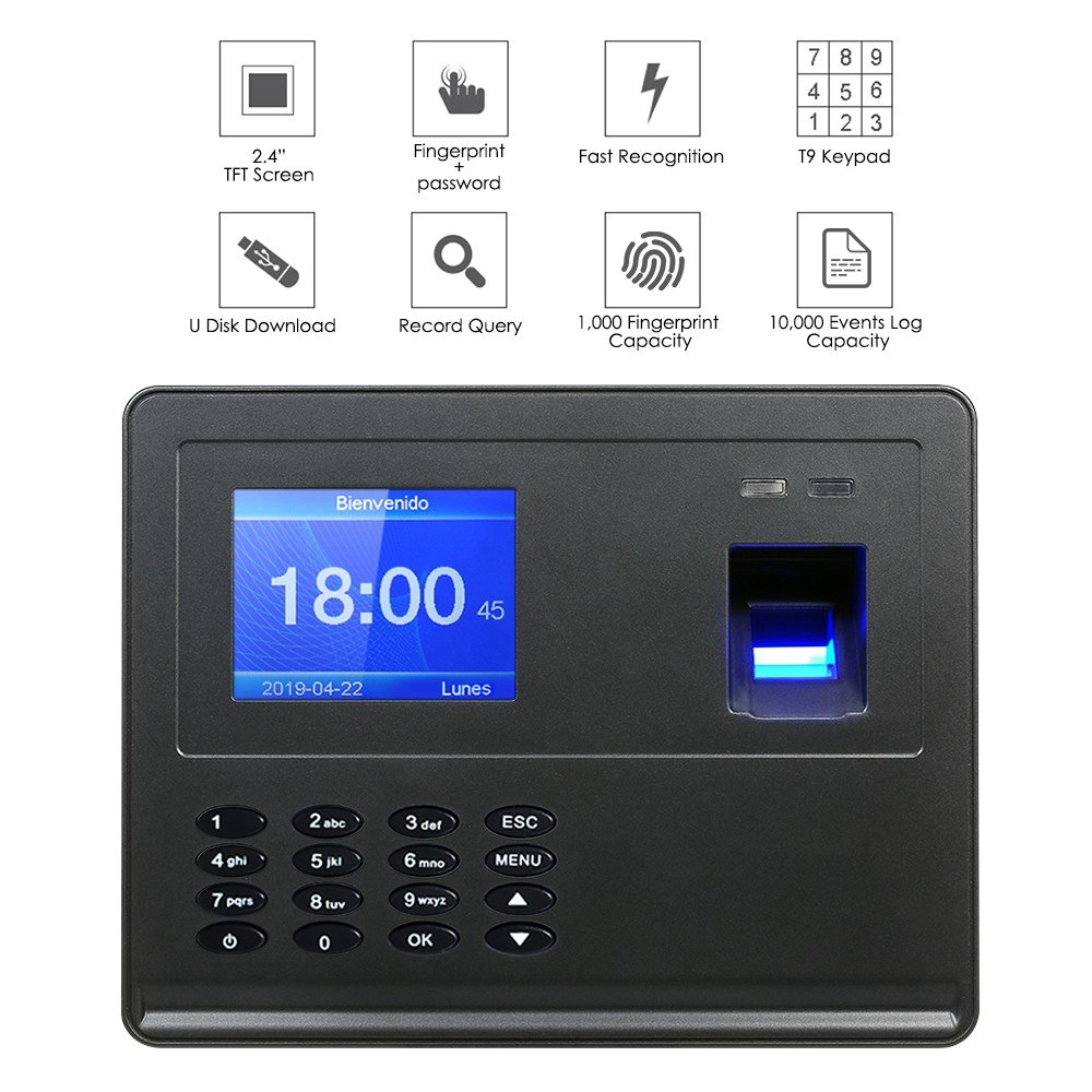 Biometric Fingerprint Attendance Machine 2.8
