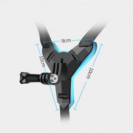 Full Face Helmet Chin Mount Jaw Holder Motorcycle Helmet Strap for GoPro Hero 7/6/5/4/3 SJCAM sj5000/6000/7000 DJI Osmo Action XIAOYI Sports Action Camera for Motorcycling