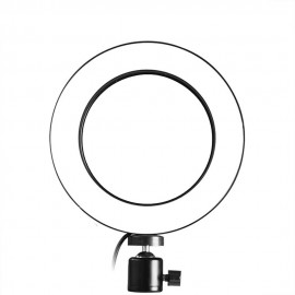 160mm USB Interface Dimmable LED Selfie Round Light Phone Photography Video Makeup Lamp